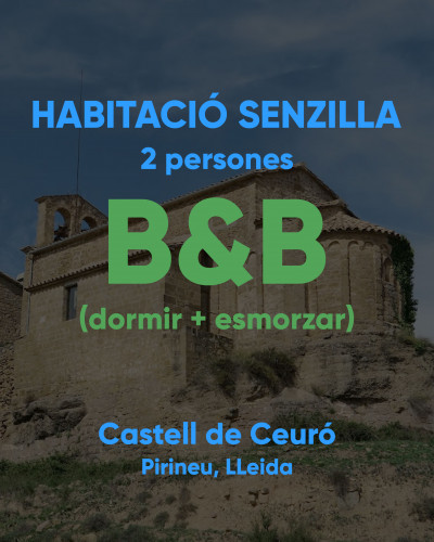 HABITACIÓ SENZILLA - 2 persones - B&B