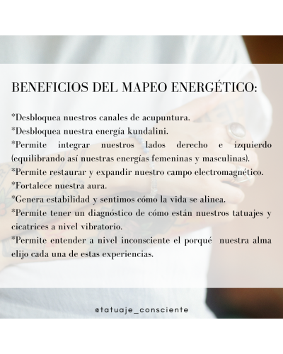 Mapeo energético de tatuajes y cicatrices
