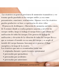 Sanacion y desbloqueo de cicatrices